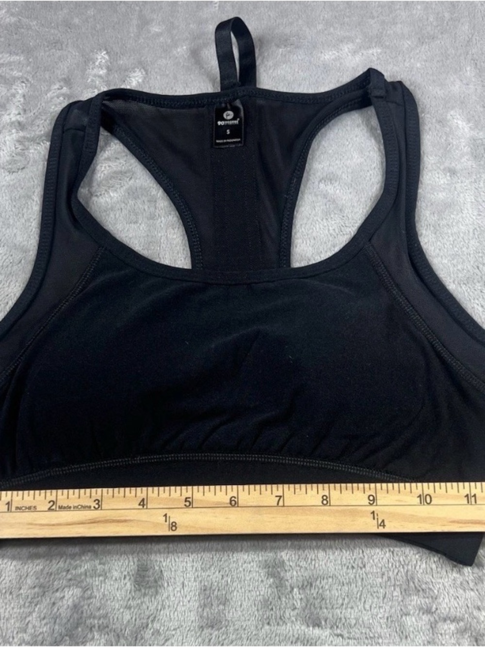 90 Degree By Reflex Black Racerback Tank Sports Bra